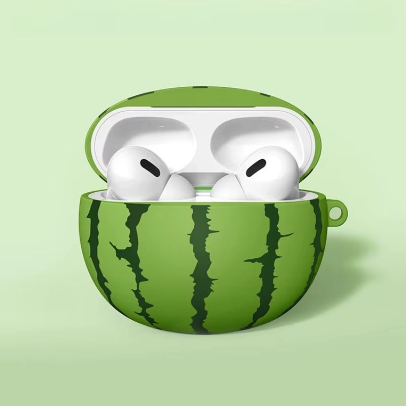 For Airpods 4 Simulation Fruit 3D Watermelon Cute Earpods Case for Airpods 1 2 3 Pro 2 Wireless Earphone Cover Charging Box