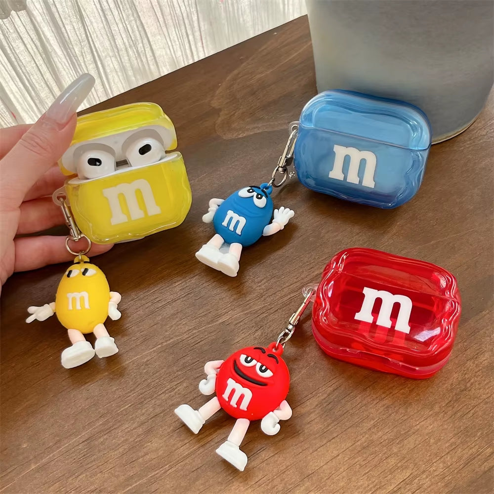 Cute Chocolate Cartoon Earphone Case for Airpods Pro2 4 Pro3 Cover with Charm for Airpods 2 3 4 Headphone Case Shockproof Funda