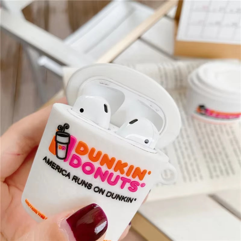 3D Donuts Doughnut Coffee Cup Cute for Airpods 4 Case Cover Wireless Headphone Protective Box Case for Airpods Pro 1 2 3