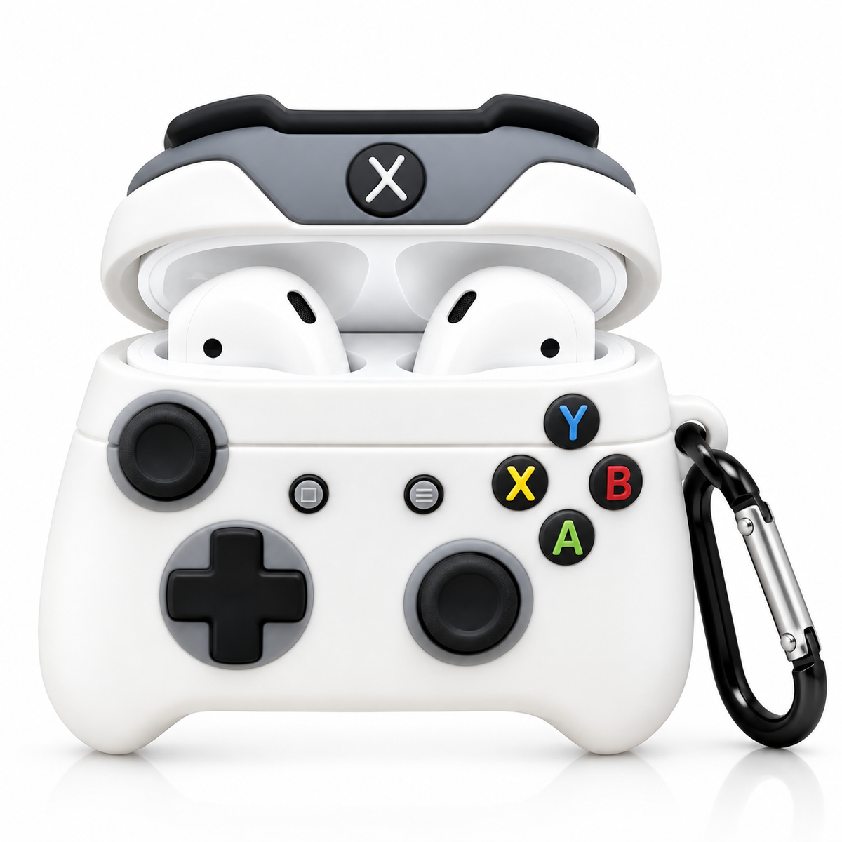 Xbox Controller white and black  Airpods Case