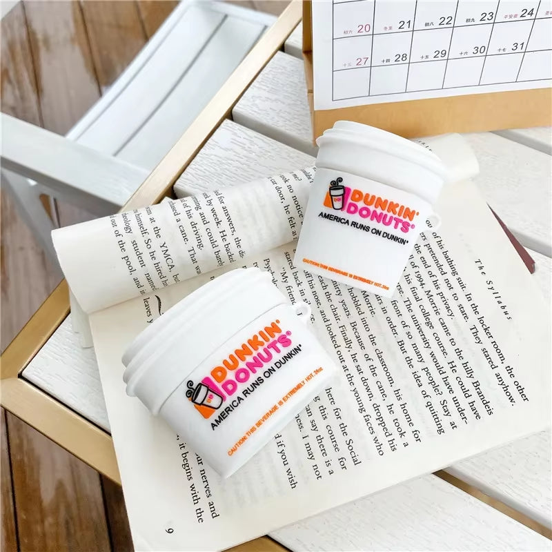 3D Donuts Doughnut Coffee Cup Cute for Airpods 4 Case Cover Wireless Headphone Protective Box Case for Airpods Pro 1 2 3