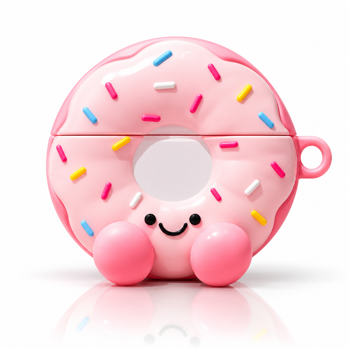 Pink Donut Airpods Case