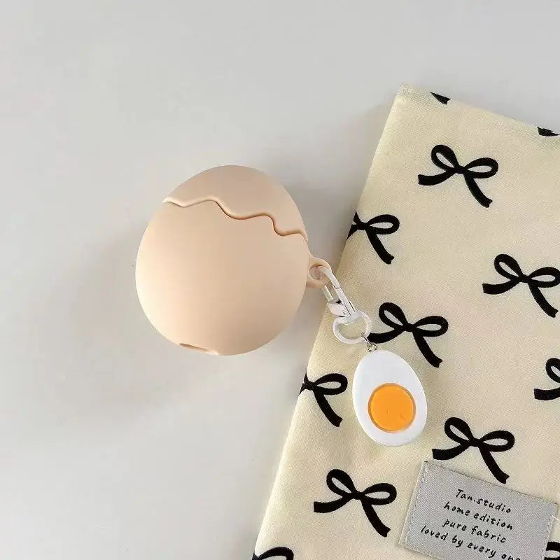 For Airpods Pro3 4 3 2 1 Pro Pro2 Earphone Case 3D Creative Eggs Silicone Cartoon Headphone Box with Pendant Cover