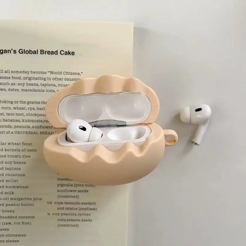For Airpods Pro3 4 3 2 1 Pro Pro2 Earphone Case 3D Creative Eggs Silicone Cartoon Headphone Box with Pendant Cover