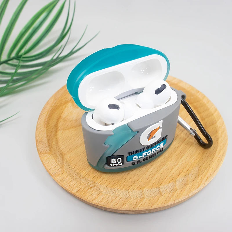 3D Cartoon Water Bottle Earphone Protective Case for Airpods Pro 2 Silicone Headphone Charging Box Cover for Airpods 1 2 3 2021