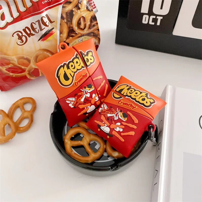 3D Chips French Fries Cartoon Cute Earphone Case for Airpods 5 2026 Wireless Headphone Cover for Airpods Pro 3 for Airpods 4