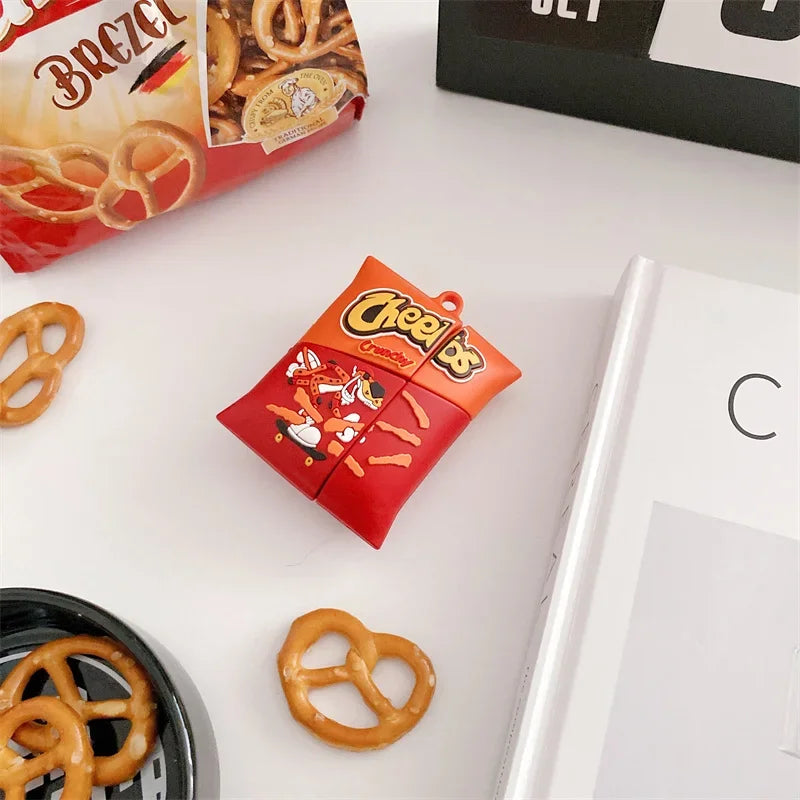 3D Chips French Fries Cartoon Cute Earphone Case for Airpods 5 2026 Wireless Headphone Cover for Airpods Pro 3 for Airpods 4