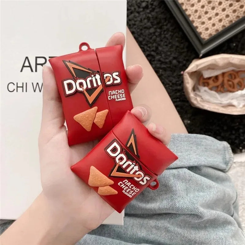 Case for Apple Airpods 4 2024 3D Funny Cheese Food Cartoon Silicone Earphone Case for Airpods Pro 2 Cover for Airpods 3 2 1