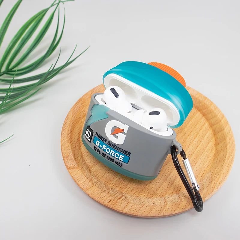 3D Cartoon Water Bottle Earphone Protective Case for Airpods Pro 2 Silicone Headphone Charging Box Cover for Airpods 1 2 3 2021