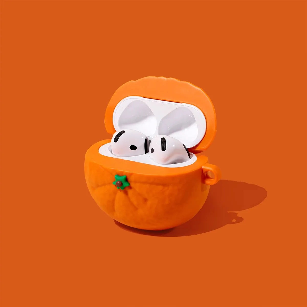 For Airpods 1 2 3 4 5 Pro Pro 2 Pro 3 Tangerine Silicone Earphone Case Accessories Cover