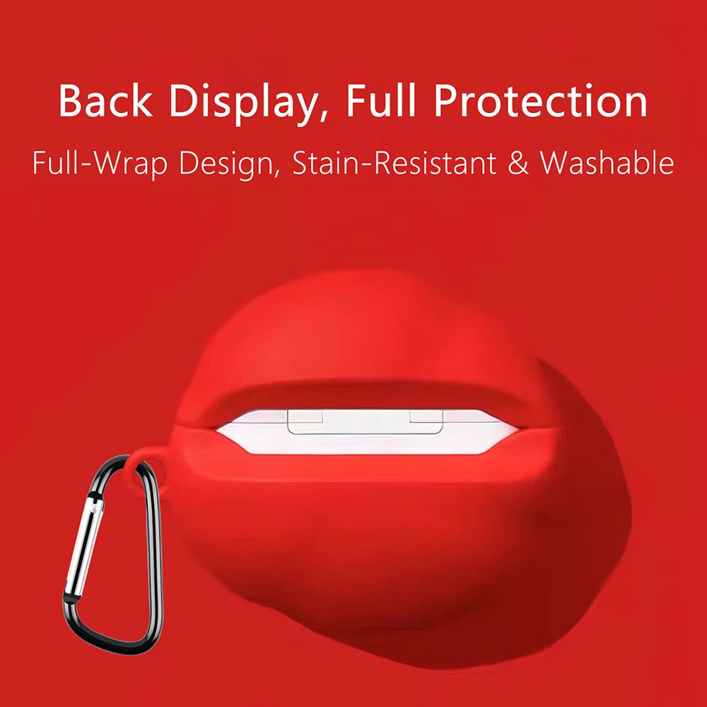 Christmas Tomato Red Colored Hard Shell Suitable for Airpods Pro 3 Protect Cover for Airpods 4 3 Pro2 Earphone Case Accessories