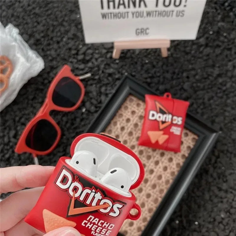 Case for Apple Airpods 4 2024 3D Funny Cheese Food Cartoon Silicone Earphone Case for Airpods Pro 2 Cover for Airpods 3 2 1
